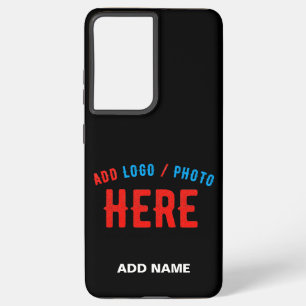 STYLISH MODERN CUSTOMIZABLE BLACK VERIFIED BRANDED SAMSUNG GALAXY S21+ CASE