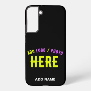 STYLISH MODERN CUSTOMIZABLE BLACK VERIFIED BRANDED SAMSUNG GALAXY S22+ CASE