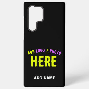 STYLISH MODERN CUSTOMIZABLE BLACK VERIFIED BRANDED SAMSUNG GALAXY S22 ULTRA CASE