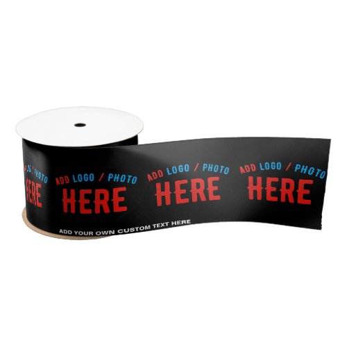 STYLISH MODERN CUSTOMIZABLE BLACK VERIFIED BRANDED SATIN RIBBON