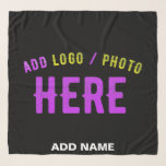 STYLISH MODERN CUSTOMIZABLE BLACK VERIFIED BRANDED SCARF<br><div class="desc">THIS IS A DESIGN FITTING FOR EVERYONE.YOU CAN CHANGE, RESIZE OR ADD LOGO, PHOTO, TEXT AND COLOURS THE WAY YOU LIKE.THANK YOU.</div>