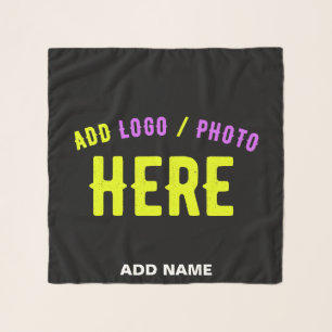STYLISH MODERN CUSTOMIZABLE BLACK VERIFIED BRANDED SCARF