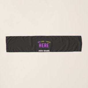 STYLISH MODERN CUSTOMIZABLE BLACK VERIFIED BRANDED SCARF