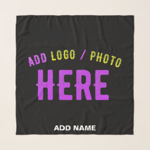 STYLISH MODERN CUSTOMIZABLE BLACK VERIFIED BRANDED SCARF