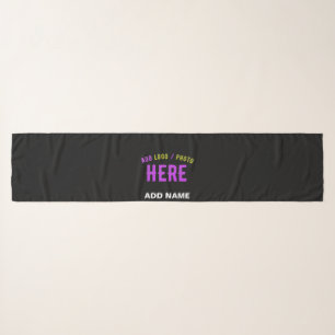 STYLISH MODERN CUSTOMIZABLE BLACK VERIFIED BRANDED SCARF