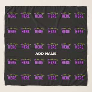 STYLISH MODERN CUSTOMIZABLE BLACK VERIFIED BRANDED SCARF