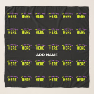 STYLISH MODERN CUSTOMIZABLE BLACK VERIFIED BRANDED SCARF
