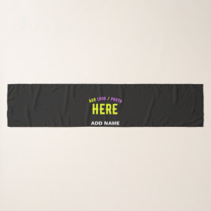 STYLISH MODERN CUSTOMIZABLE BLACK VERIFIED BRANDED SCARF
