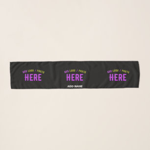 STYLISH MODERN CUSTOMIZABLE BLACK VERIFIED BRANDED SCARF