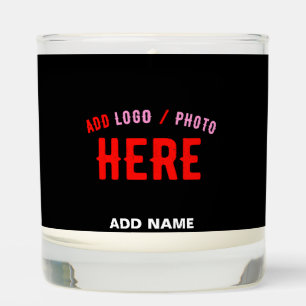 STYLISH MODERN CUSTOMIZABLE BLACK VERIFIED BRANDED SCENTED CANDLE