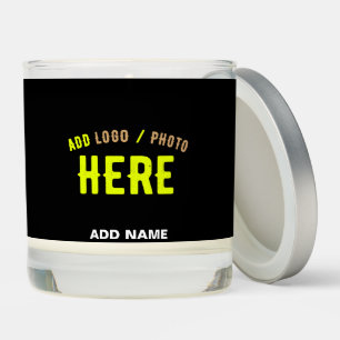 STYLISH MODERN CUSTOMIZABLE BLACK VERIFIED BRANDED SCENTED CANDLE