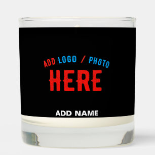 STYLISH MODERN CUSTOMIZABLE BLACK VERIFIED BRANDED SCENTED CANDLE