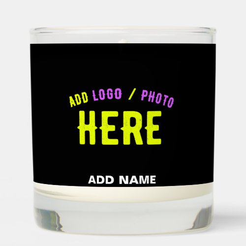 STYLISH MODERN CUSTOMIZABLE BLACK VERIFIED BRANDED SCENTED CANDLE