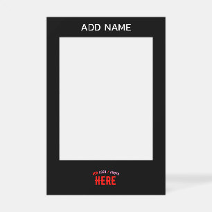 STYLISH MODERN CUSTOMIZABLE BLACK VERIFIED BRANDED SELFIE FRAME