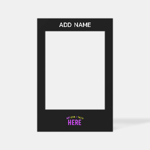 STYLISH MODERN CUSTOMIZABLE BLACK VERIFIED BRANDED SELFIE FRAME