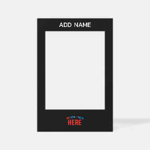 STYLISH MODERN CUSTOMIZABLE BLACK VERIFIED BRANDED SELFIE FRAME