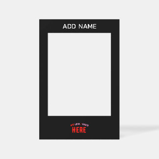 STYLISH MODERN CUSTOMIZABLE BLACK VERIFIED BRANDED SELFIE FRAME
