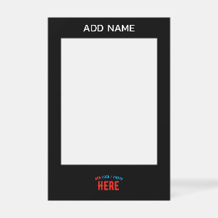 STYLISH MODERN CUSTOMIZABLE BLACK VERIFIED BRANDED SELFIE FRAME
