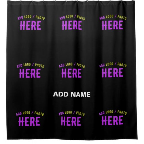 STYLISH MODERN CUSTOMIZABLE BLACK VERIFIED BRANDED SHOWER CURTAIN