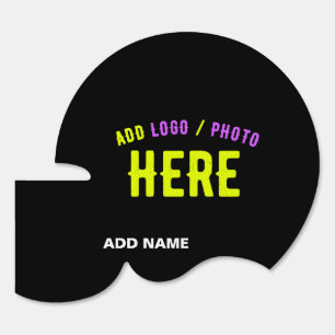 STYLISH MODERN CUSTOMIZABLE BLACK VERIFIED BRANDED SIGN