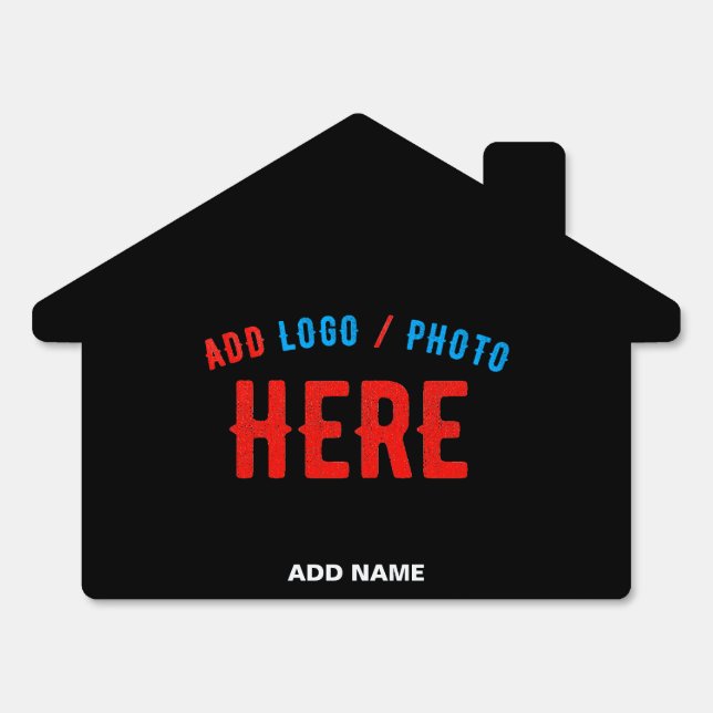 STYLISH MODERN CUSTOMIZABLE BLACK VERIFIED BRANDED SIGN (Front)