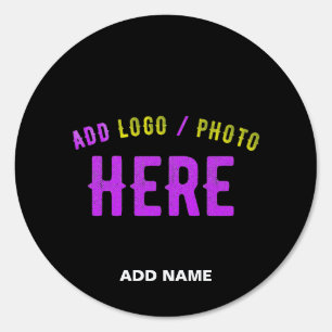 STYLISH MODERN CUSTOMIZABLE BLACK VERIFIED BRANDED SIGN