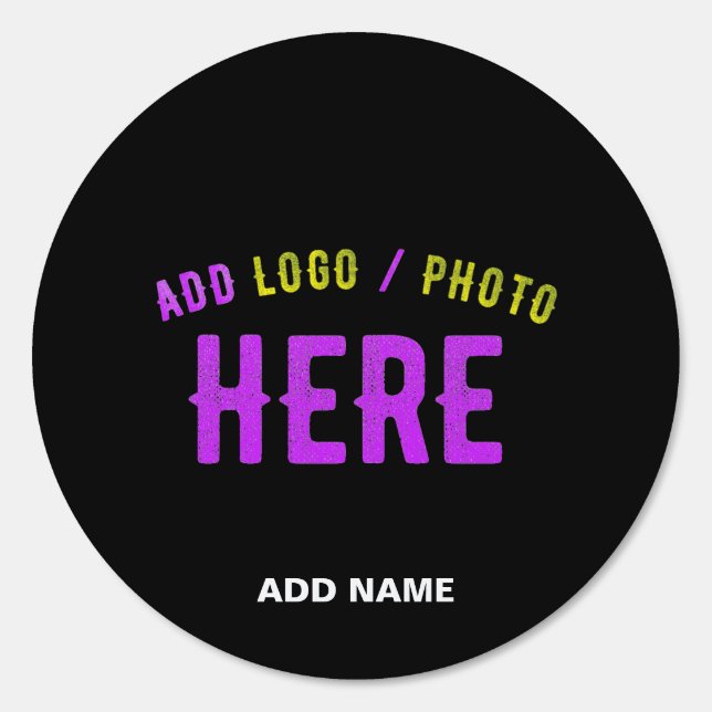 STYLISH MODERN CUSTOMIZABLE BLACK VERIFIED BRANDED SIGN (Front)