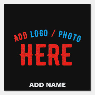 STYLISH MODERN CUSTOMIZABLE BLACK VERIFIED BRANDED SIGN