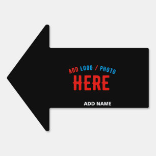 STYLISH MODERN CUSTOMIZABLE BLACK VERIFIED BRANDED SIGN