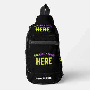 STYLISH MODERN CUSTOMIZABLE BLACK VERIFIED BRANDED SLING BAG