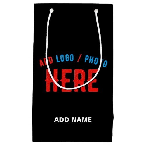 STYLISH MODERN CUSTOMIZABLE BLACK VERIFIED BRANDED SMALL GIFT BAG