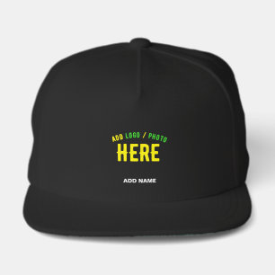 STYLISH MODERN CUSTOMIZABLE BLACK VERIFIED BRANDED SNAP BACK HAT