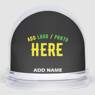 STYLISH MODERN CUSTOMIZABLE BLACK VERIFIED BRANDED SNOW GLOBE