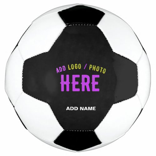 STYLISH MODERN CUSTOMIZABLE BLACK VERIFIED BRANDED SOCCER BALL