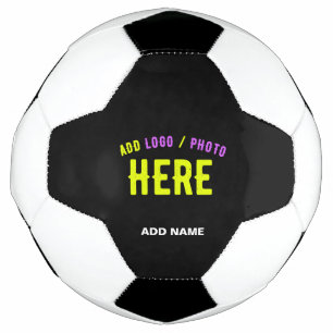 STYLISH MODERN CUSTOMIZABLE BLACK VERIFIED BRANDED SOCCER BALL