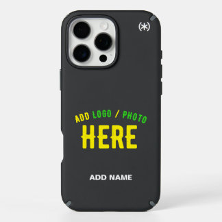 STYLISH MODERN CUSTOMIZABLE BLACK VERIFIED BRANDED iPhone 16 PRO MAX CASE