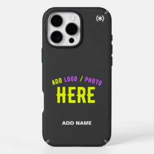 STYLISH MODERN CUSTOMIZABLE BLACK VERIFIED BRANDED iPhone 16 PRO MAX CASE
