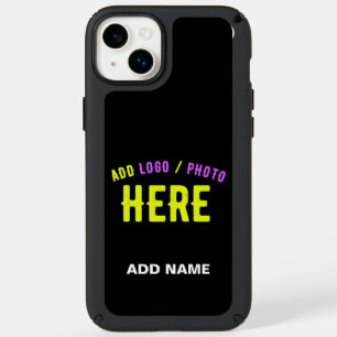 STYLISH MODERN CUSTOMIZABLE BLACK VERIFIED BRANDED SPECK iPhone 14 PLUS CASE