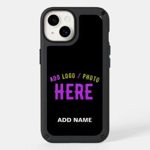 STYLISH MODERN CUSTOMIZABLE BLACK VERIFIED BRANDED SPECK iPhone 14 CASE