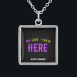 STYLISH MODERN CUSTOMIZABLE BLACK VERIFIED BRANDED STERLING SILVER NECKLACE<br><div class="desc">THIS IS A DESIGN FITTING FOR EVERYONE.YOU CAN CHANGE, RESIZE OR ADD LOGO, PHOTO, TEXT AND COLOURS THE WAY YOU LIKE.THANK YOU.</div>