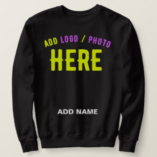 STYLISH MODERN CUSTOMIZABLE BLACK VERIFIED BRANDED SWEATSHIRT