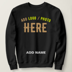 STYLISH MODERN CUSTOMIZABLE BLACK VERIFIED BRANDED SWEATSHIRT
