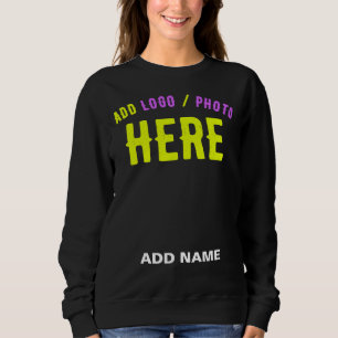 STYLISH MODERN CUSTOMIZABLE BLACK VERIFIED BRANDED SWEATSHIRT