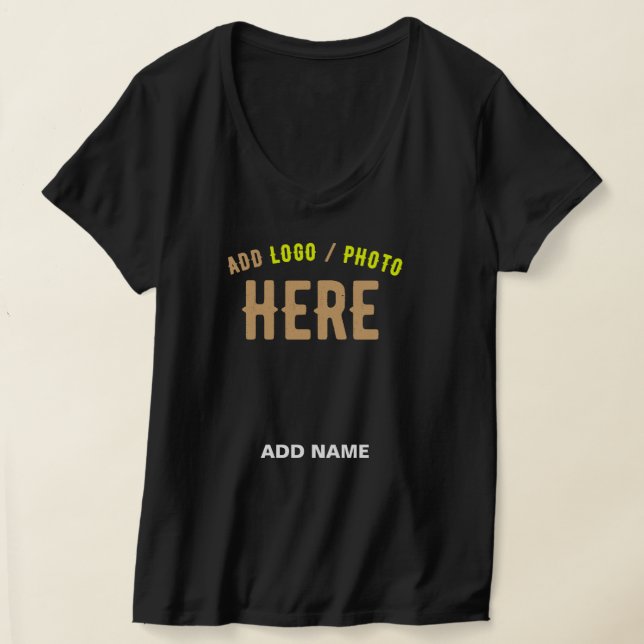 STYLISH MODERN CUSTOMIZABLE BLACK VERIFIED BRANDED T-Shirt (Laydown)