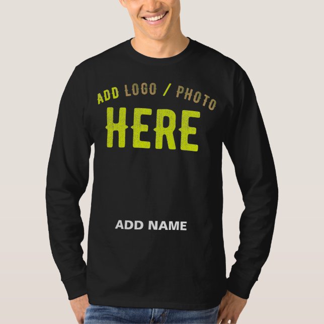 STYLISH MODERN CUSTOMIZABLE BLACK VERIFIED BRANDED T-Shirt (Front)