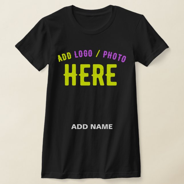 STYLISH MODERN CUSTOMIZABLE BLACK VERIFIED BRANDED T-Shirt (Laydown)