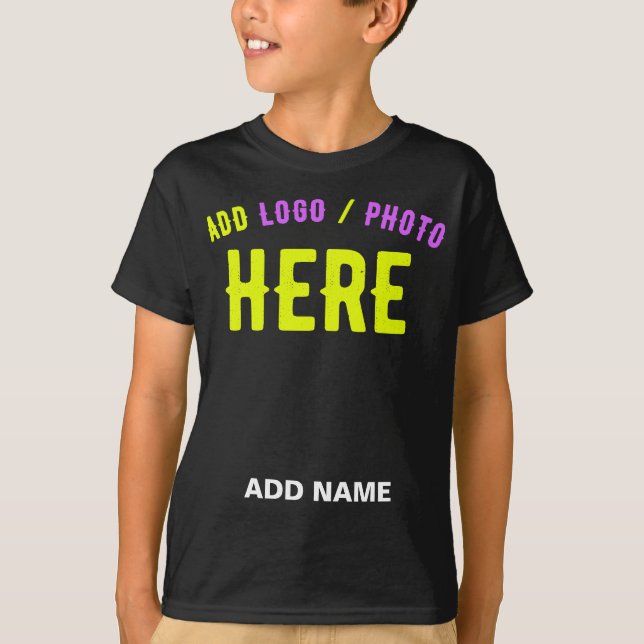 STYLISH MODERN CUSTOMIZABLE BLACK VERIFIED BRANDED T-Shirt (Front)