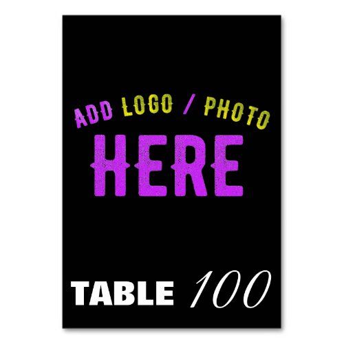 STYLISH MODERN CUSTOMIZABLE BLACK VERIFIED BRANDED TABLE NUMBER