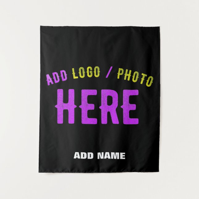 STYLISH MODERN CUSTOMIZABLE BLACK VERIFIED BRANDED TAPESTRY (Front)