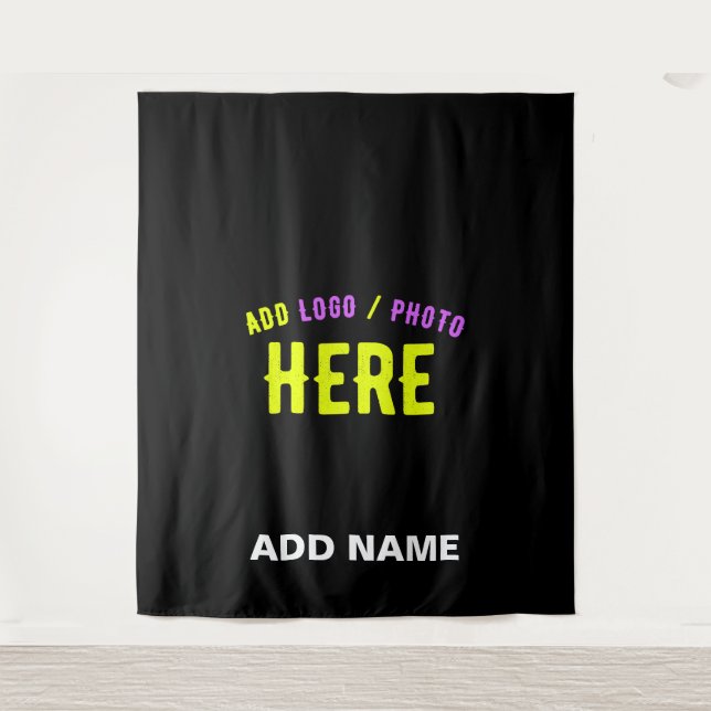STYLISH MODERN CUSTOMIZABLE BLACK VERIFIED BRANDED TAPESTRY (Front)